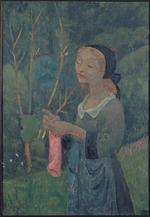Sérusier, Paul - Girl with a Pink Stocking