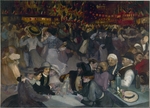 Steinlen, Théophile Alexandre - The Ball on the 14th of July