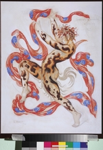 Bakst, Léon - Vaslav Nijinsky in the Ballet The Afternoon of a Faun by C. Debussy