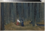Malyutin, Sergei Vasilyevich - Illustration to The Tale of the Dead Princess and the Seven Knights