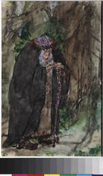 Serov, Valentin Alexandrovich - Naina.Costume design for the opera Ruslan and Lyudmila by M. Glinka