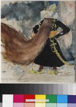 Serov, Valentin Alexandrovich - Chernomor. Costume design for the opera Ruslan and Lyudmila by M. Glinka