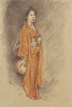 Blum, Robert Frederick - Japanese Woman in Kimono