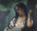 Courbet, Gustave - Gypsy in Reflection
