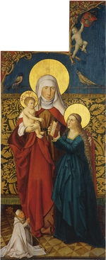 Swabian master - Saint Anne with the Virgin, Child and a Donor