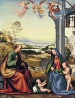 Frà Bartolomeo, (Baccio della Porta) - The Holy Family with John the Baptist