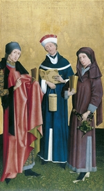 Master of Cologne - Saints Cosmas, Damian and Pantaleon