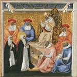Giovanni di Paolo - Saint Catherine of Siena before the Pope at Avignon