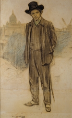 Casas, Ramon - Portrait of Pablo Picasso