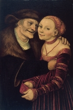 Cranach, Lucas, the Elder - The Unequal Couple