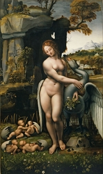 Leonardo da Vinci, (School) - Leda and the Swan