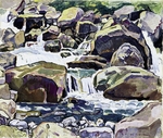 Hodler, Ferdinand - Mountain Stream near Champéry