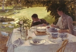 De Nittis, Giuseppe - Breakfast in the garden