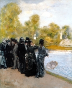 De Nittis, Giuseppe - The Pool in the Jardin du Luxembourg