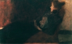 Klimt, Gustav - Lady at the Fireplace