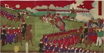 Chikanobu, Toyohara (Yoshu) - The Great Training Maneuvers by Various Army Corps (Shotai dai choren no zu)