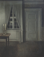Hammershøi, Vilhelm - Interior with Two Candles