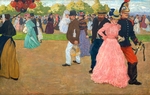 Evenepoel, Henri Jacques Edouard - Sunday Stroll in the Bois de Boulogne