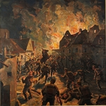 Thöny, Wilhelm - Street Fight at Przemyslany