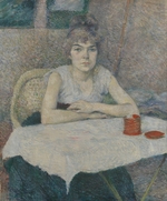 Toulouse-Lautrec, Henri, de - Young woman at a table (Poudre de riz)