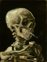 Gogh, Vincent, van - Head of a skeleton with a burning cigarette