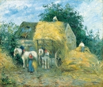 Pissarro, Camille - The Hay Cart, Montfoucault