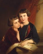 Keyser, Nicaise de - Michail (1839-1897) and Konstantin (1841-1926), the sons of the Chancellor Prince Alexander M. Gorchakov