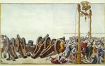 Hogenberg, Nicolas - Ceremonial Procession in Bologna on the Occasion of Charles V's Coronation. Sheet 35-36