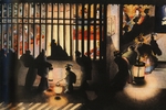 Oi, Katsushika - Night Scene in the Yoshiwara