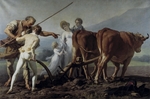 Vincent, François André - The Ploughing Lesson