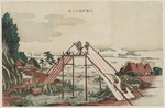 Hokusai, Katsushika - The Benten Shrine at Haneda (Haneda Benten no zu)