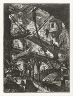 Piranesi, Giovanni Battista - The Drawbridge. From the series The Imaginary Prisons (Le Carceri d'Invenzione)