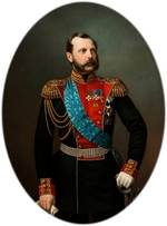 Tyurin, Ivan Alexeevich - Portrait of Emperor Alexander II (1818-1881)