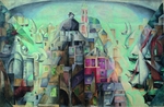 Exter, Alexandra Alexandrovna - Synthetic view of the city of Diepe