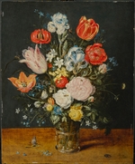 Brueghel, Jan, the Elder - Flowers in a Glass Beaker