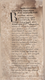 Anonymous master - Historia Brittonum by Nennius. First page of manuscript
