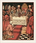 Bilibin, Ivan Yakovlevich - Illustration to the The Tale of the Fisherman and the Fish