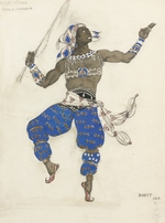 Bakst, Léon - Costume design for the ballet Oriental Fantasy (Ballet Hindu)