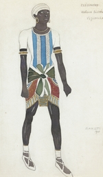 Bakst, Léon - Costume design for Vaslav Nijinsky in the ballet Cleopatra by A. Arensky