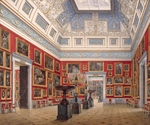 Hau, Eduard - Interiors of the New Hermitage. The Room of Flemish painting