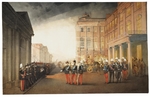 Zichy, Mihály - Parade in front of the Anichkov Palace in Petersburg