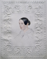 Briullov, Alexander Pavlovich - Portrait of Adelaida Alexandrovna Senkovskaya (1800-1858), née Baroness von Rahl