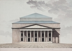 Thomas de Thomon, Jean François - Facade of the Saint Petersburg Imperial Bolshoi Kamenny Theatre