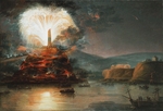 Plersch, Jan Bogumil - Fireworks at Kaniow in honor of Catherine II in 1787