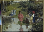 Pryanishnikov, Illarion Mikhailovich - Children Fishing