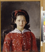 Serov, Valentin Alexandrovich - Portrait of Lyudmila Anatolyevna Mamontova (1874-1937)
