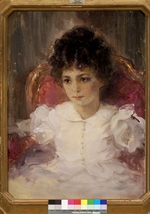 Serov, Valentin Alexandrovich - Portrait of Tatyana Sergeevna Khokhlova, née Botkina (1897-1985) as Child