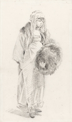 Le Prince, Jean-Baptiste - Russian woman with a fur muff