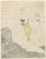 Toulouse-Lautrec, Henri, de - Woman Adjusting Her Corset