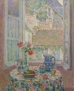 Le Sidaner, Henri - Table overlooking the courtyard